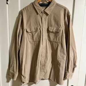 Levi’s Tan Corduroy Button-Up Shirt/Jacket, XXL